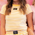 Lulu Mac STRIPE BABY DOLL TOP