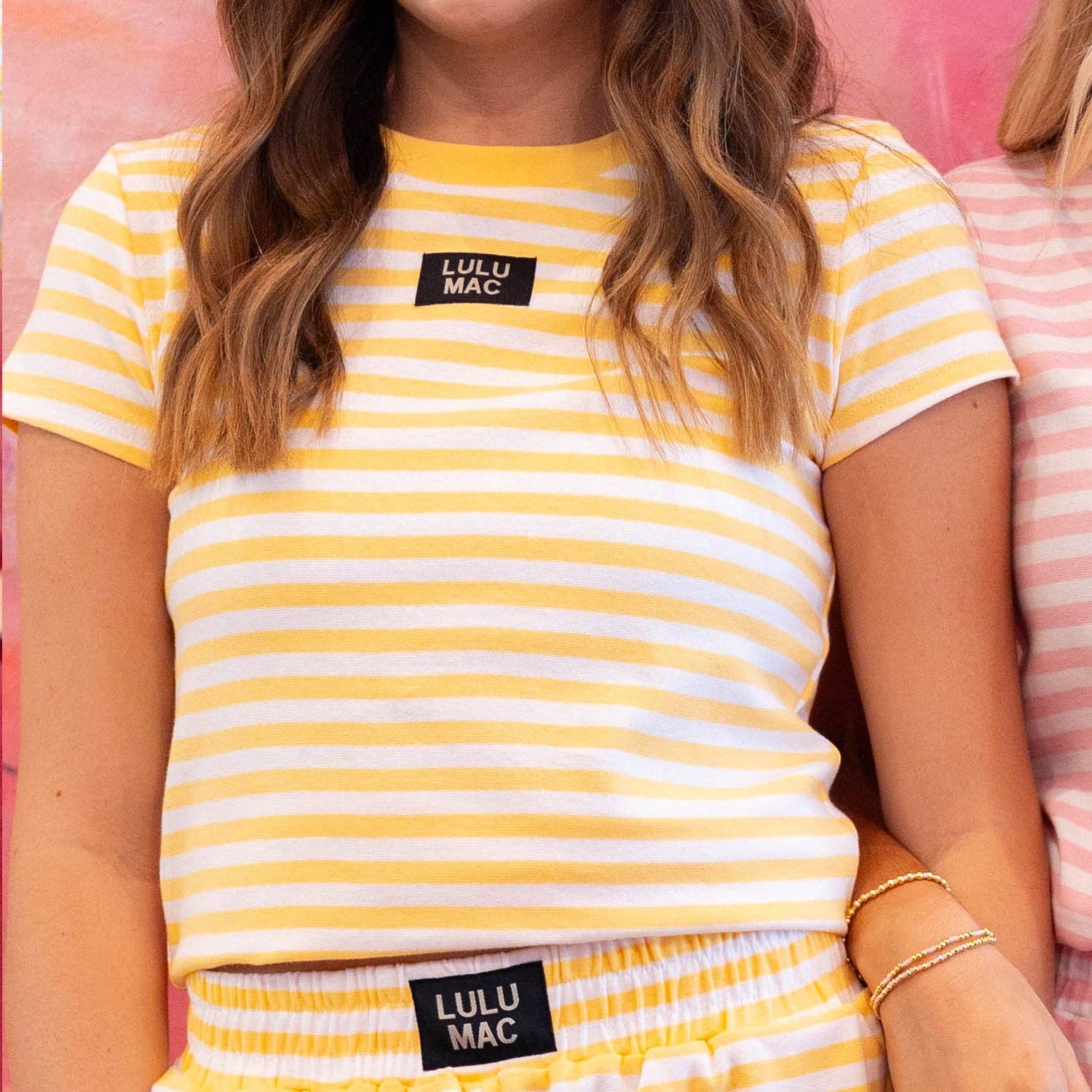 Lulu Mac STRIPE BABY DOLL TOP