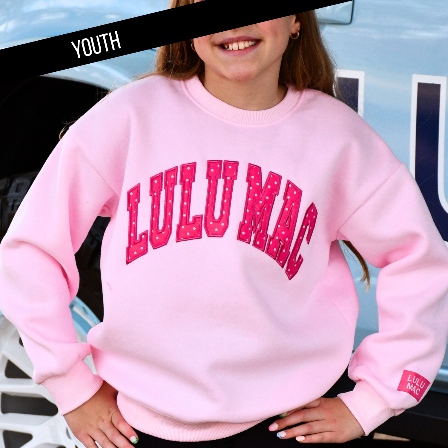 Lulu Mac - Sweatshirt, Polka Dot - Youth