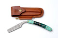 Titan International - Damascus straigh razor