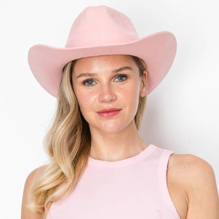 Queens INC - Stiff brim Australian wool cowboy Hat