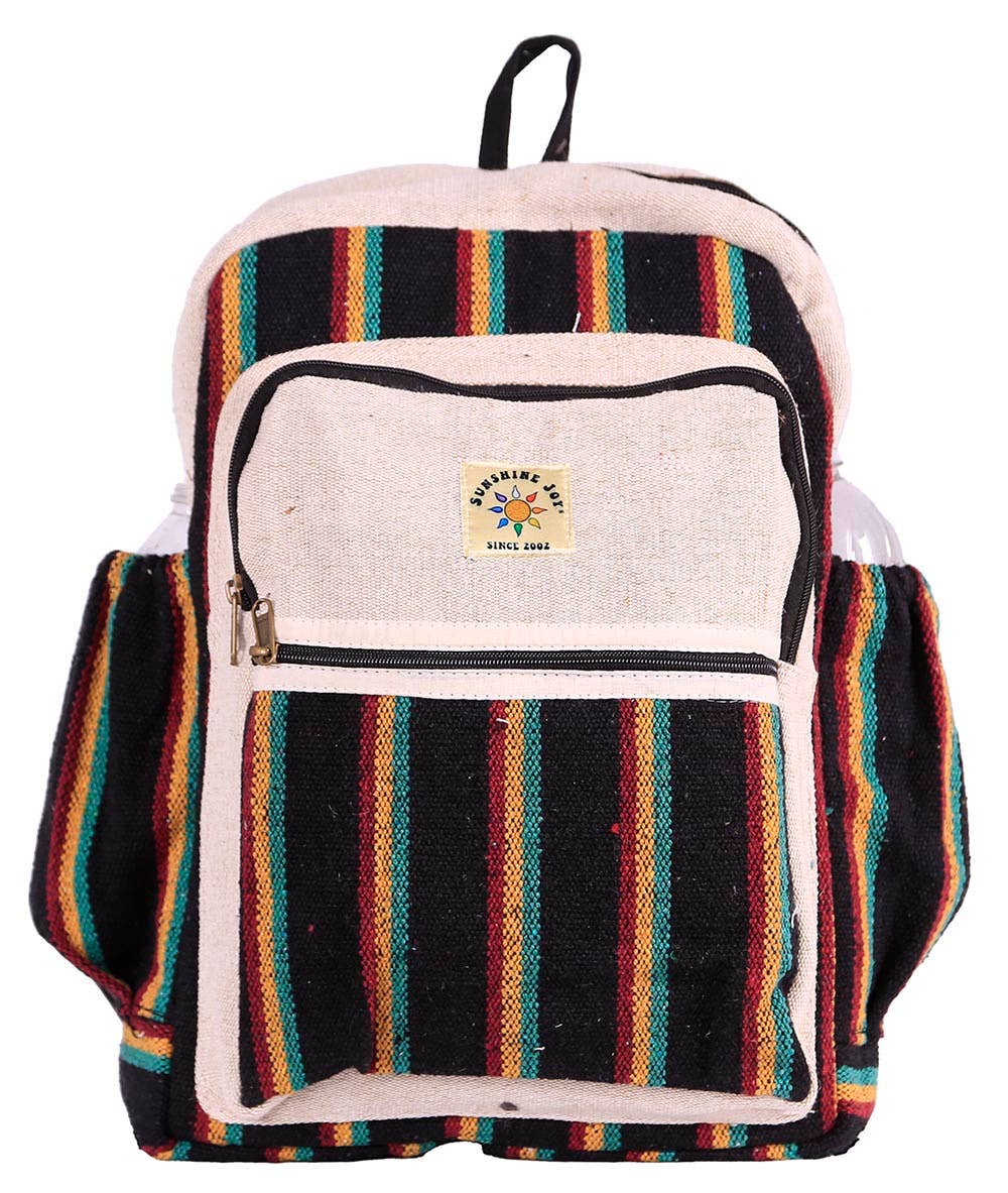 Woven Hemp Backpack