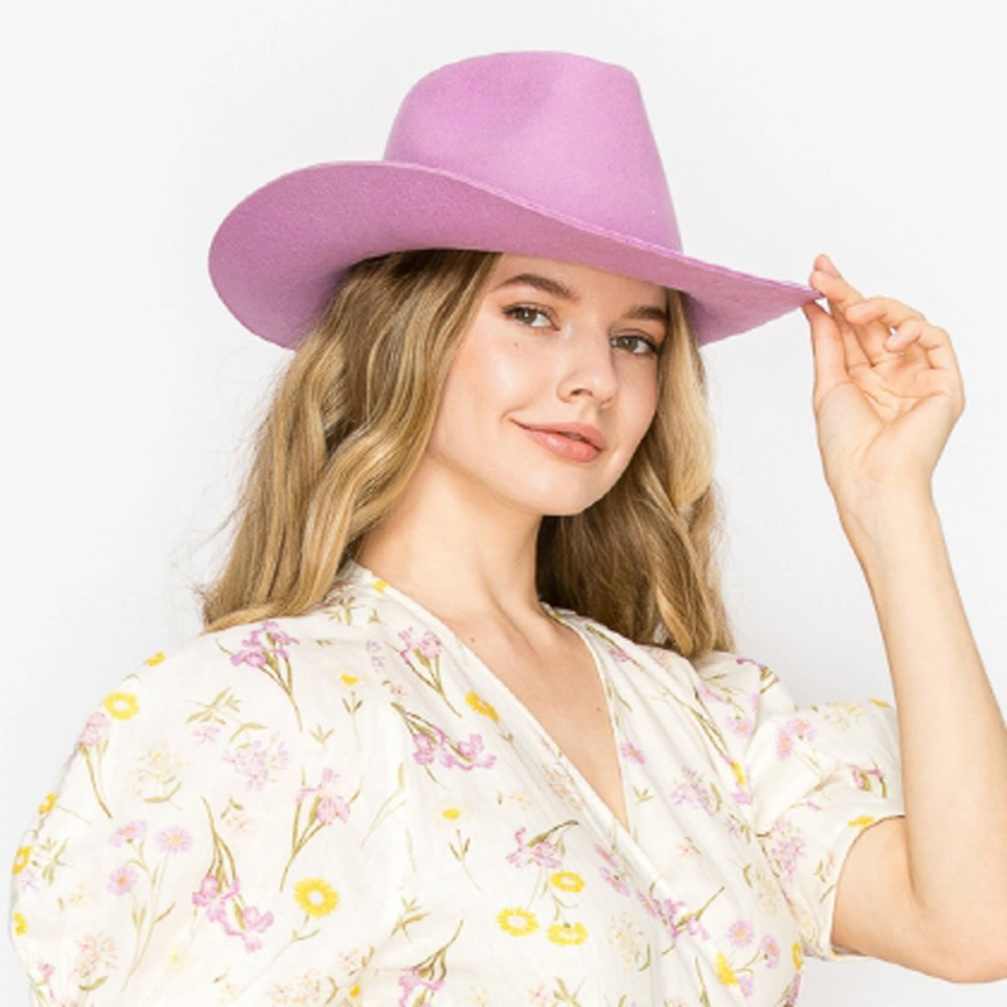 Queens INC - Stiff brim Australian wool cowboy Hat