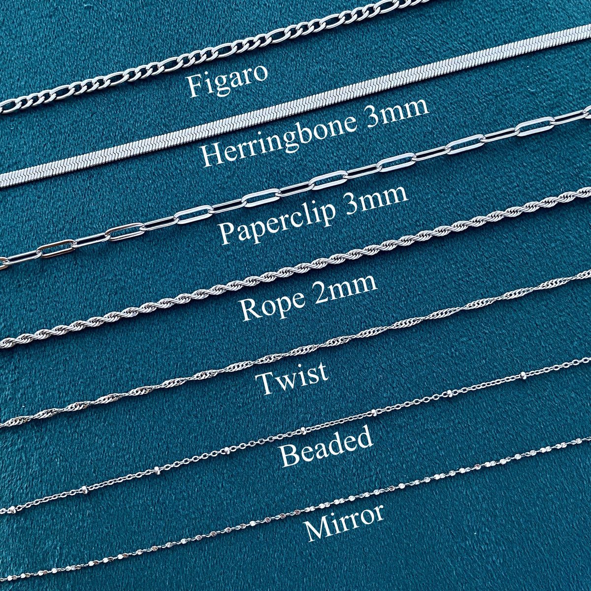 Stainless Steel Chain Necklace, Waterproof Chain