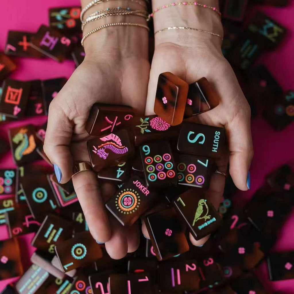 American Mahjong Tiles – Handcrafted Tortoiseshell Set - modarislife