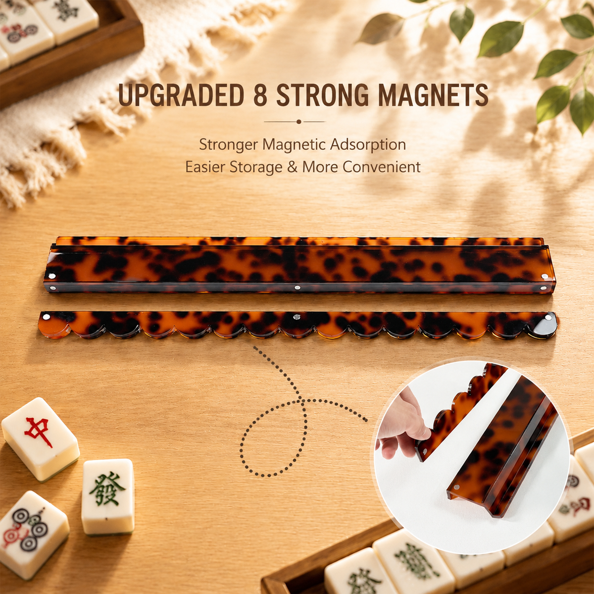 High End Acrylic - Tortoiseshell Style Tile Organizer for American Mahjong - modarislife