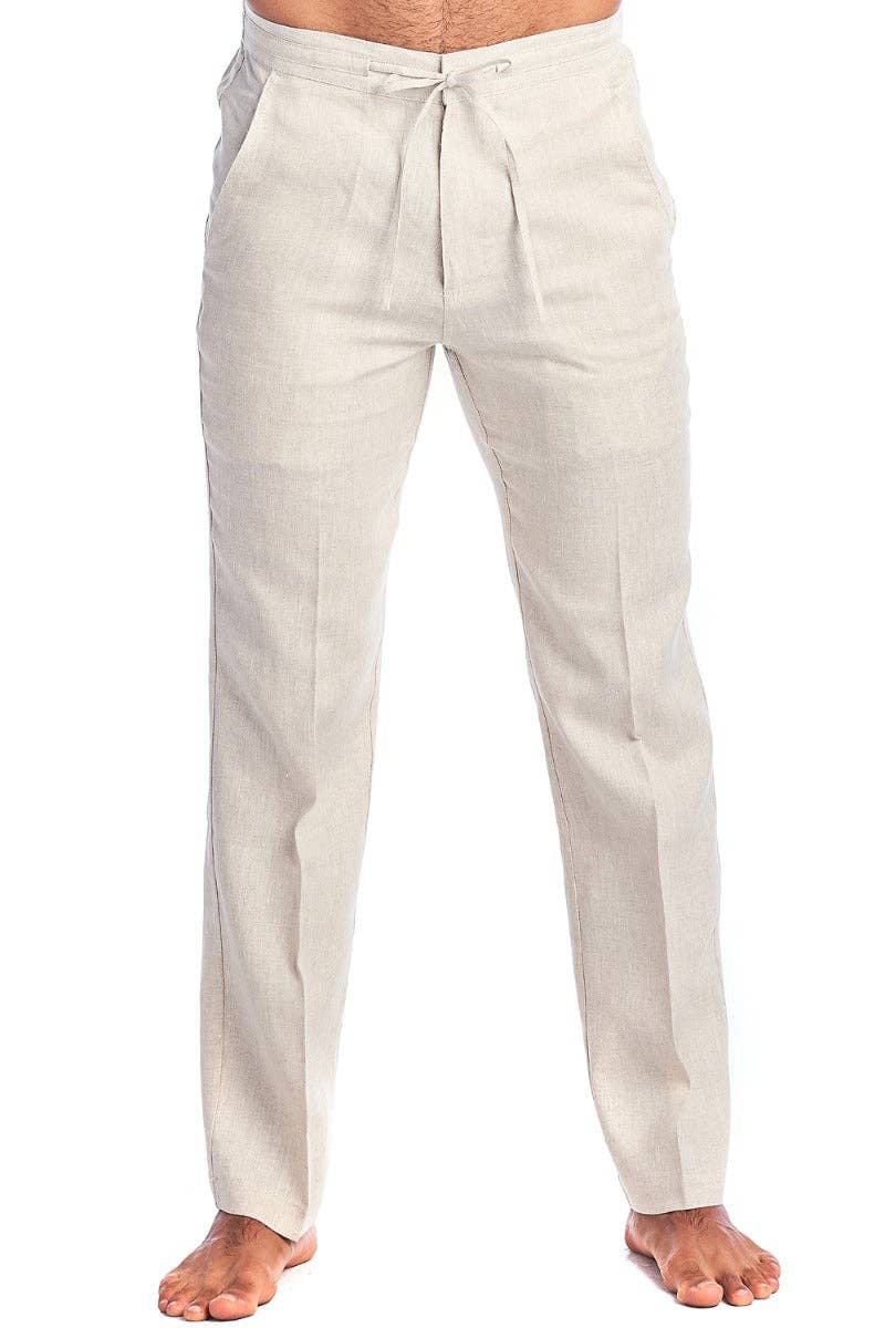 Men's Casual Dress Pants 100% Linen