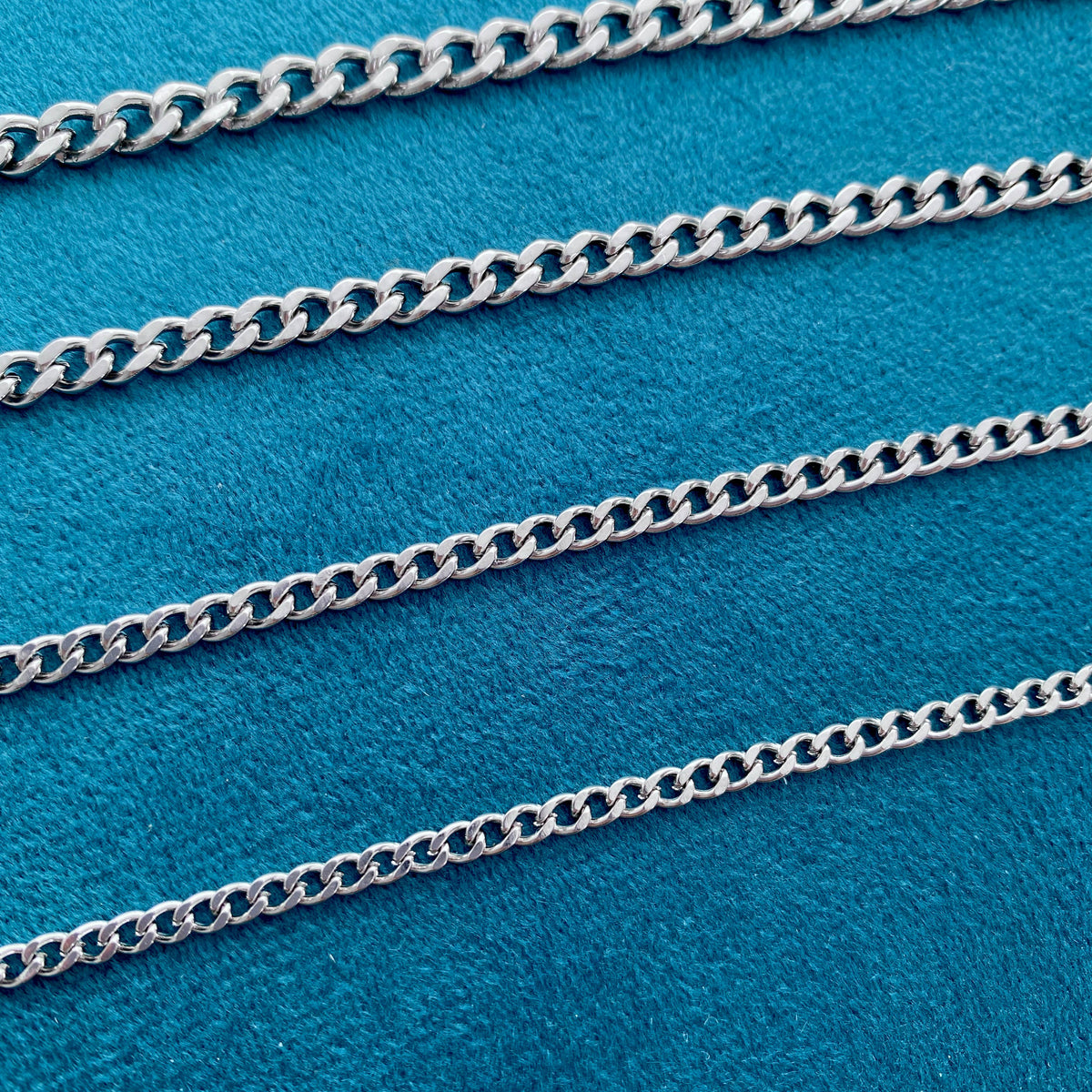 Stainless Steel Chain Necklace, Curb Chain,Waterproof Chain