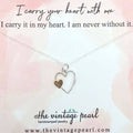 The Vintage Pearl - I Carry Your Heart With Me Necklace (sterling silver)