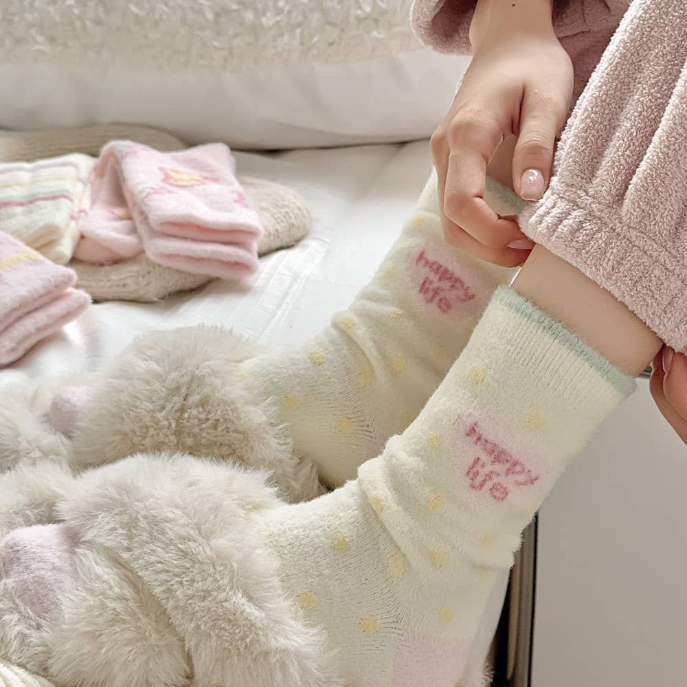 Fuzzy Thick Warm Kawaii Puppy Fluffy Autumn Winter Socks