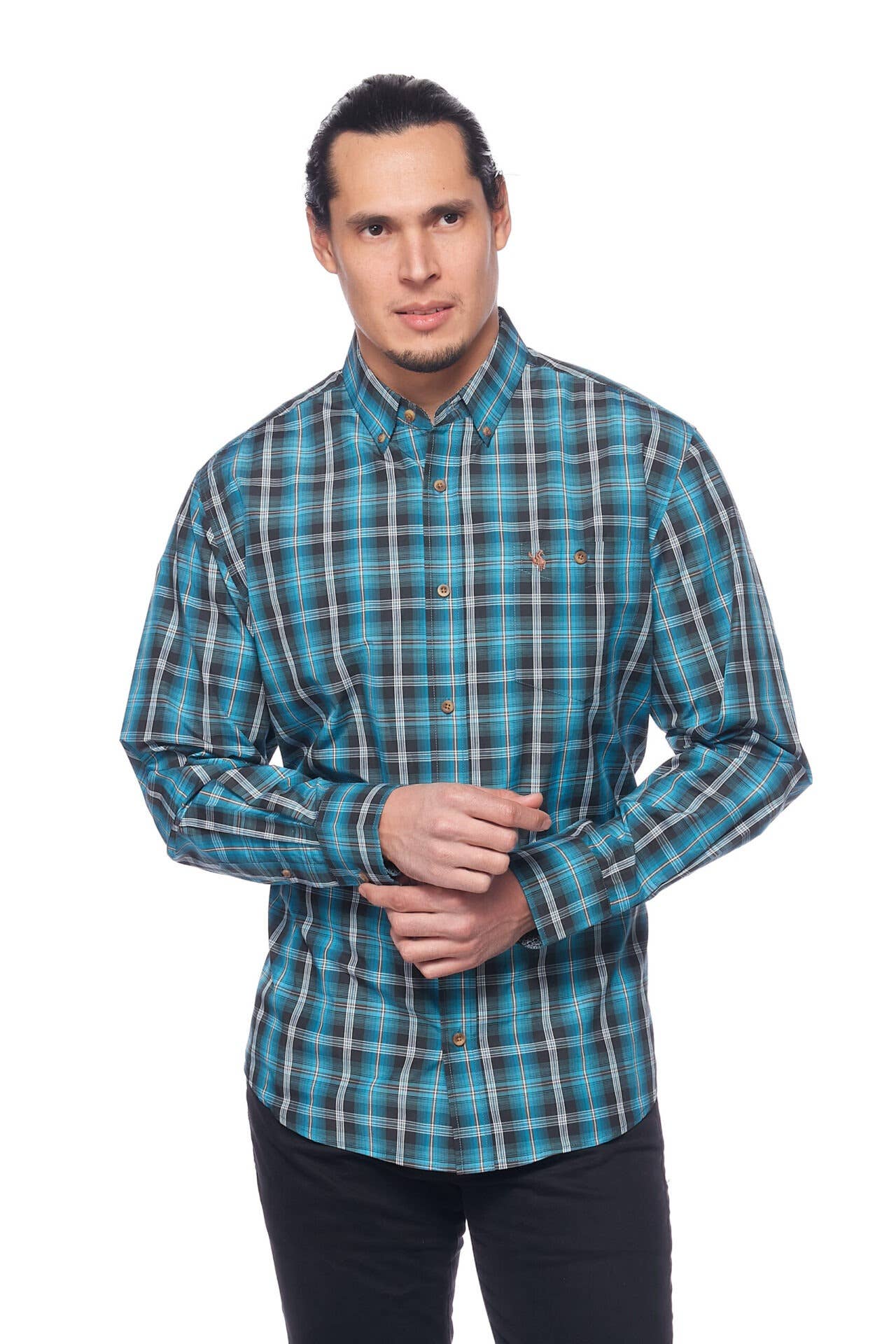 Rodeo Clothing - Men's Western Apparel Regular Fit Plaid shirts