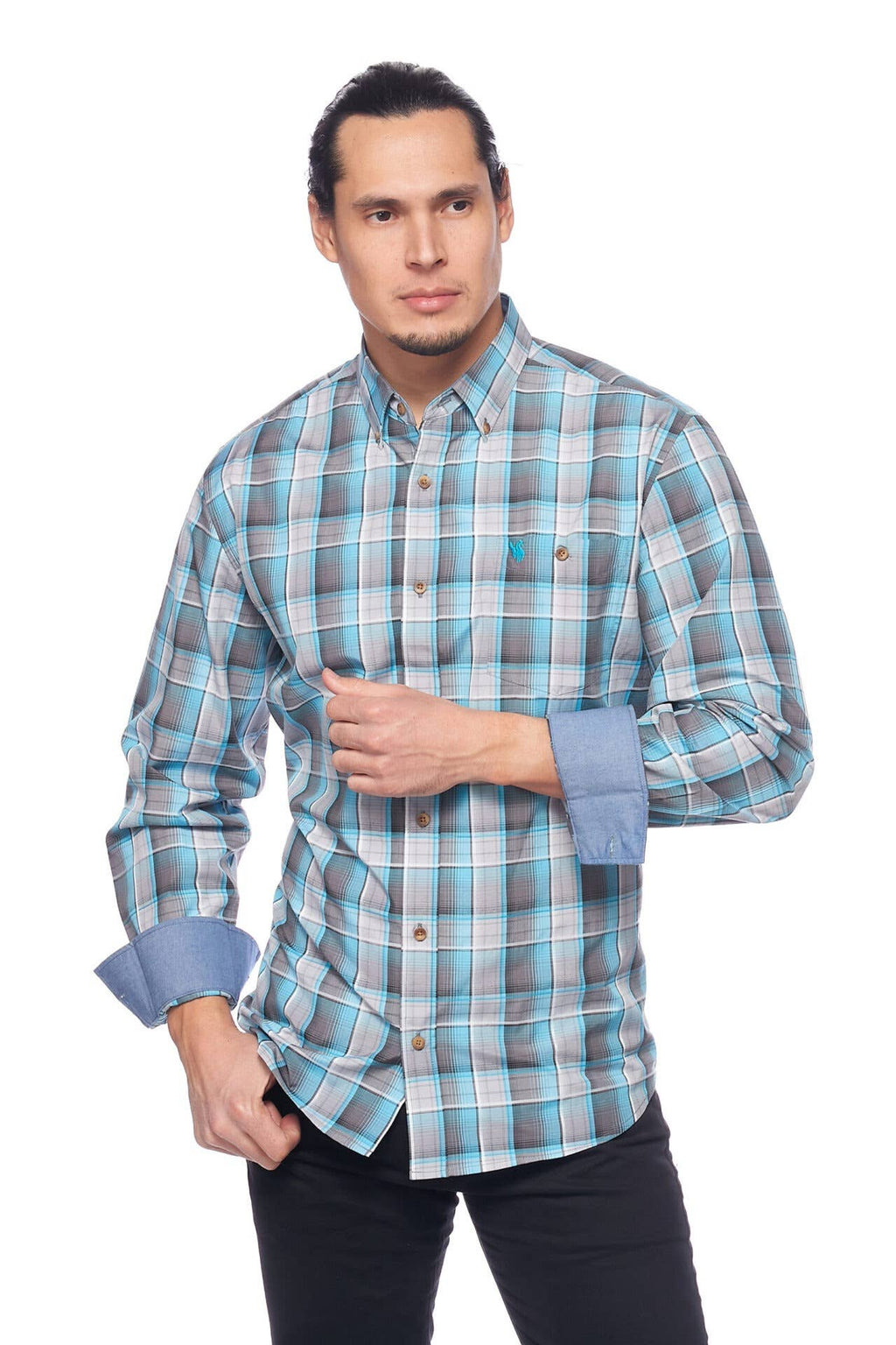 Rodeo Clothing - Men's Western Apparel Regular Fit Plaid shirts