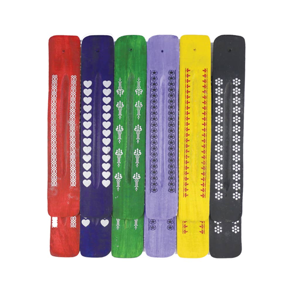 Wooden Incense Ash Catcher - Assorted Colors