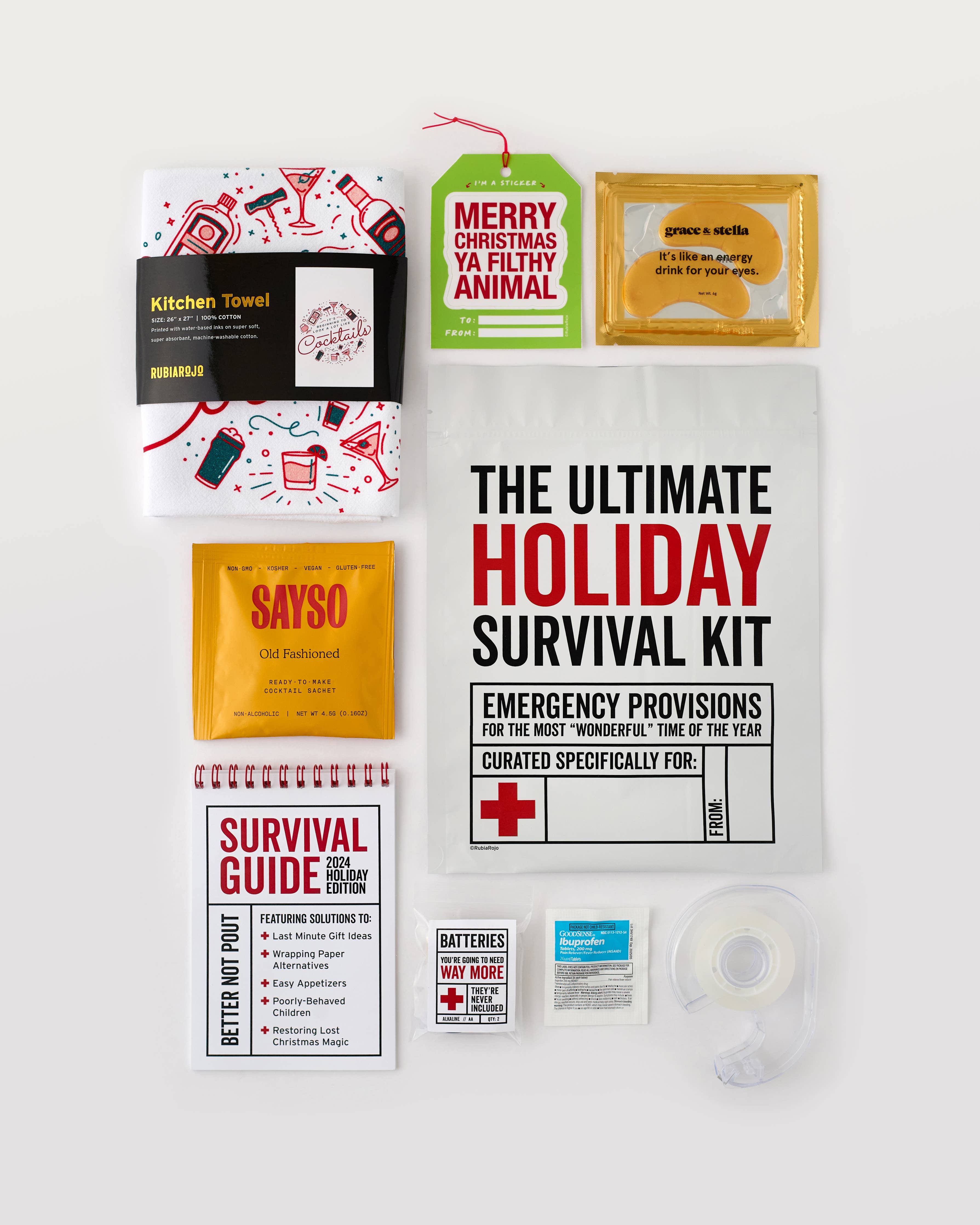 RubiaRojo - The Ultimate Holiday Survival Kit - Novelty Gift Set