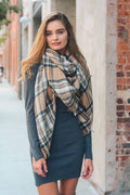 Leto Accessories - All-Time Classic Warm Frayed Edge Flannel Scarf