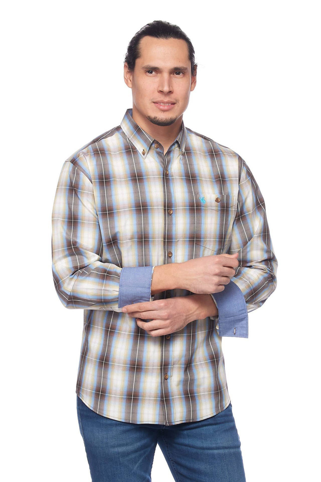 Rodeo Clothing - Men's Western Apparel Regular Fit Plaid shirts