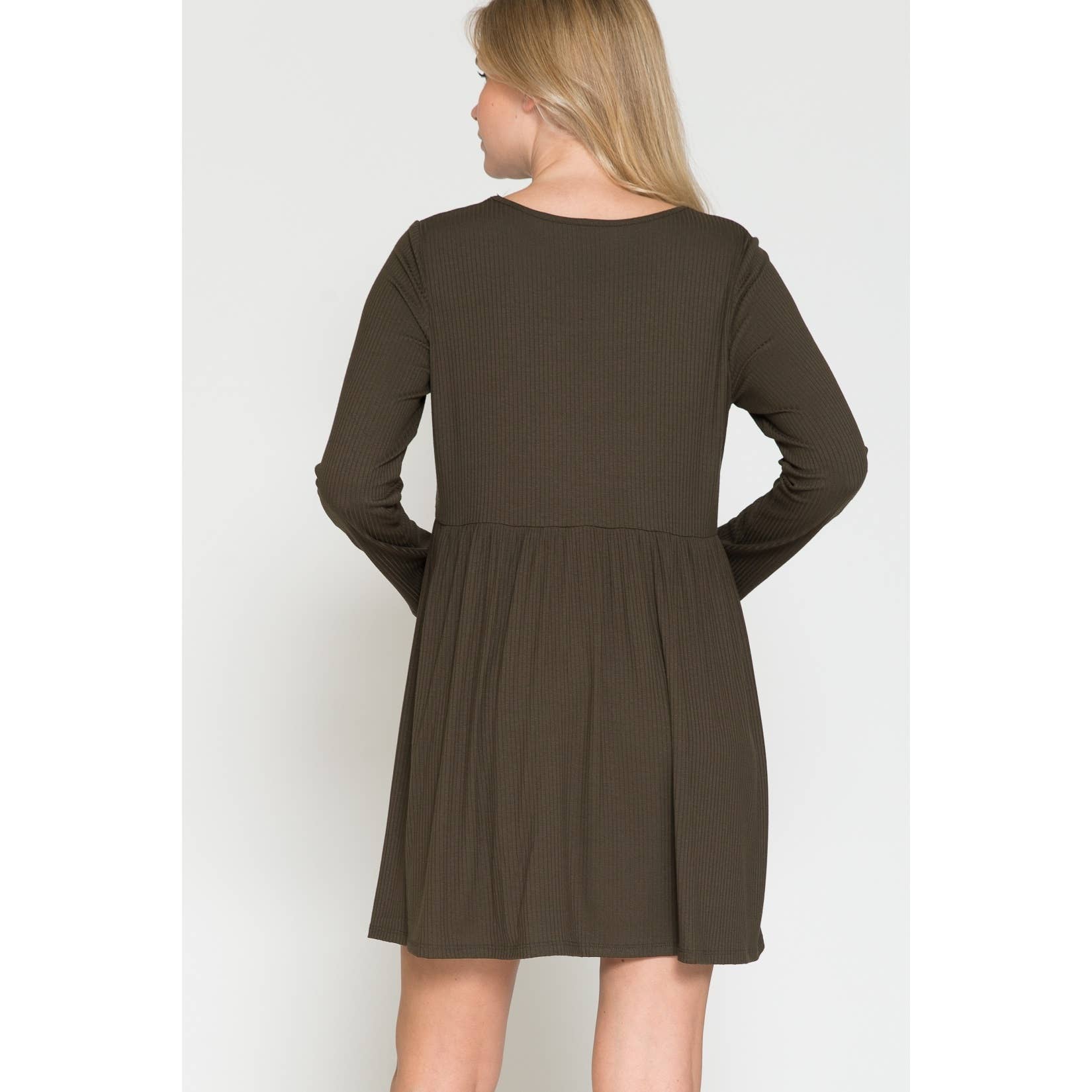 Story Teller - Maternity Wrap Waist Ruched Ruffle Spring Midi Dress