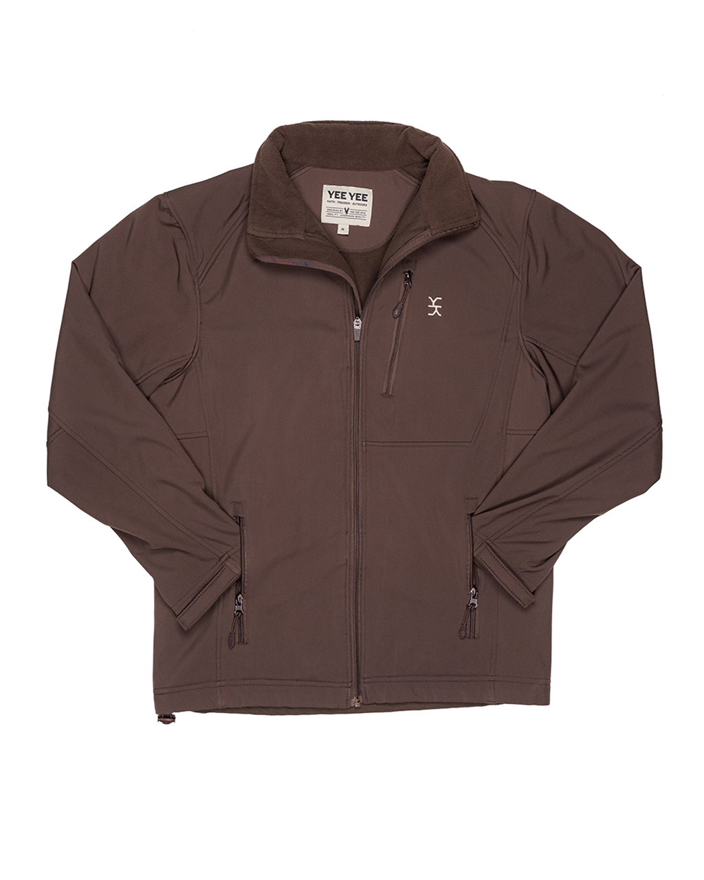 Yee Yee - Chocolate Softshell Jacket with Concealed Carry Pockets