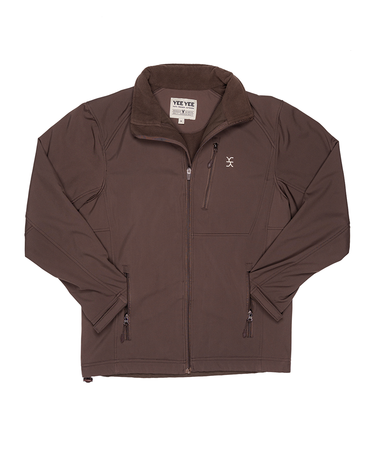 Yee Yee - Chocolate Softshell Jacket with Concealed Carry Pockets