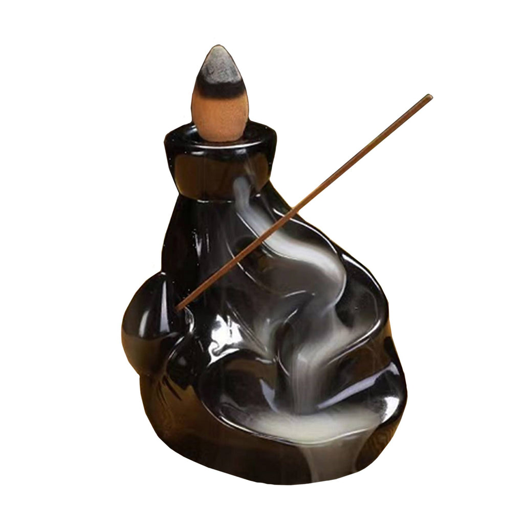 Ceramic Backflow Burner + Incense Holder - Riverway