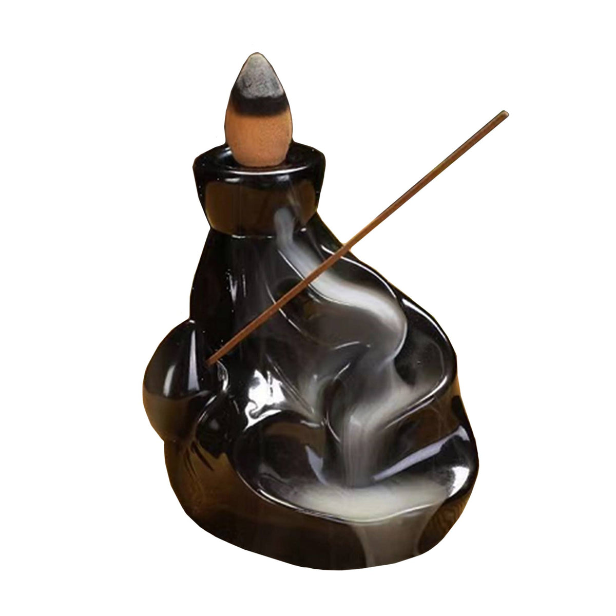 Ceramic Backflow Burner + Incense Holder - Riverway