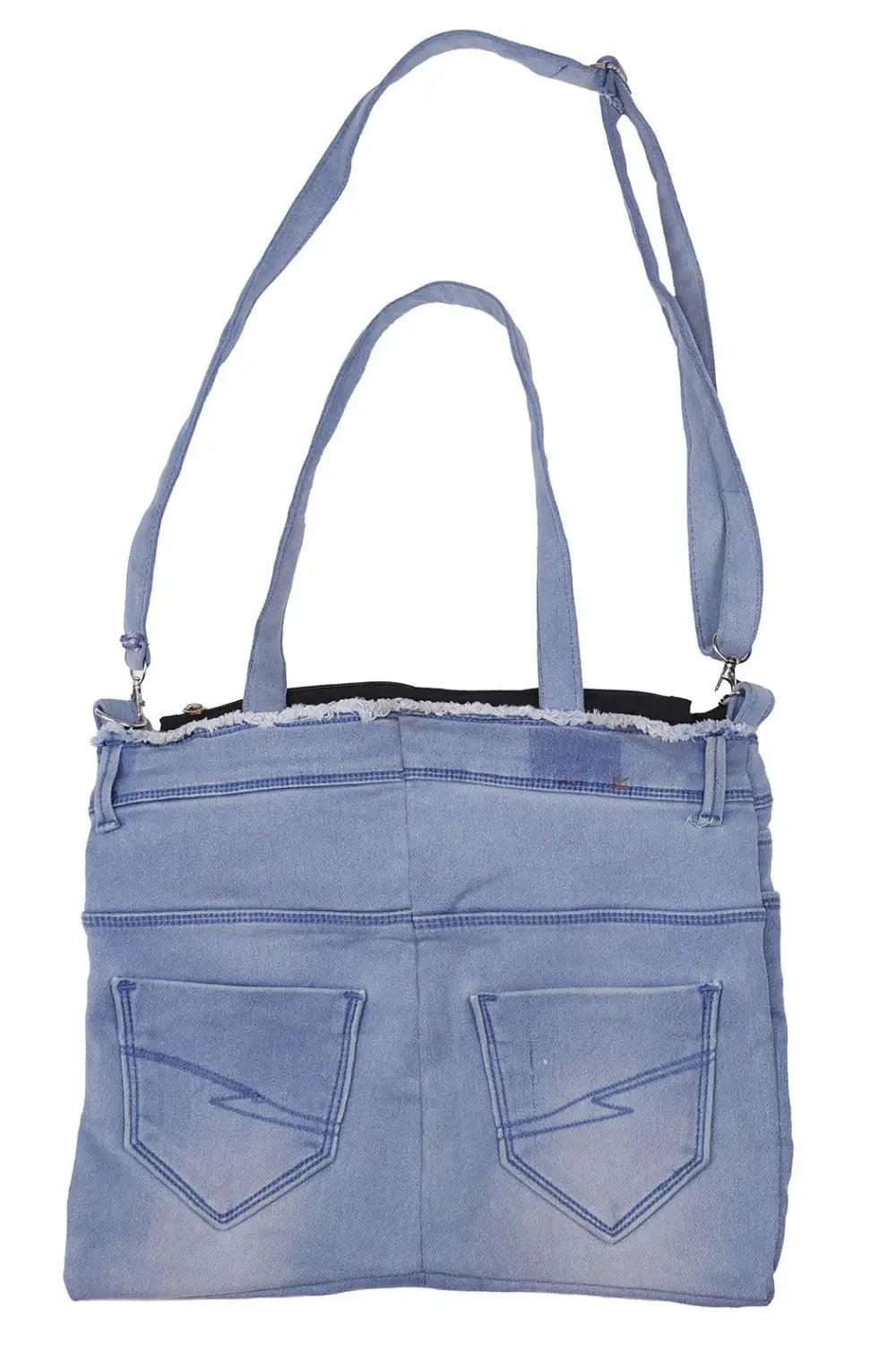Sunshine Joy - Denim Jean Butt Shoulder Hand Bag with Dragonfly