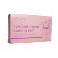 Bye Bye Cramps Heating Belt in a pink box, designed for targeted relief from menstrual cramps.