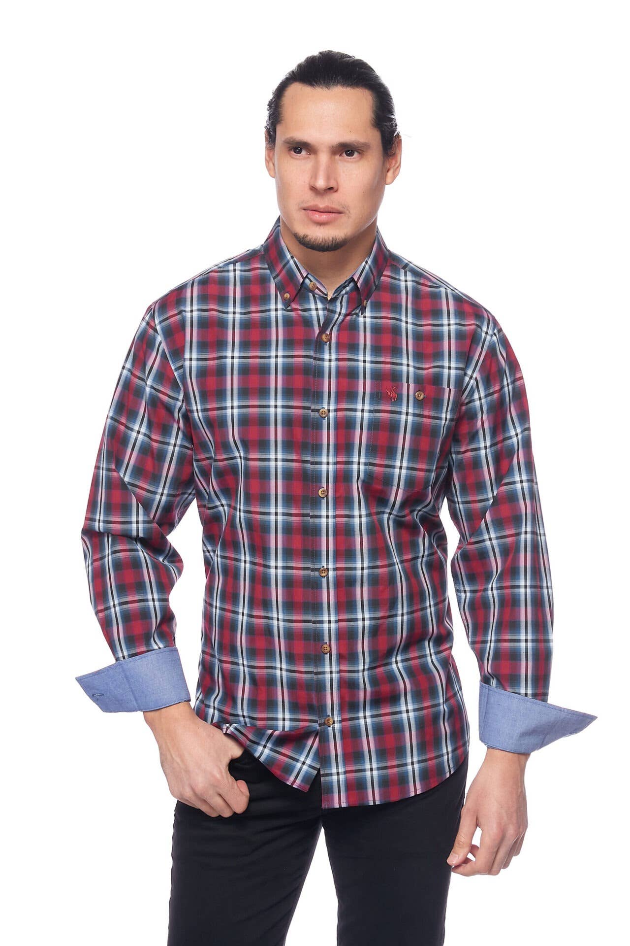 Rodeo Clothing - Men's Western Apparel Regular Fit Plaid shirts