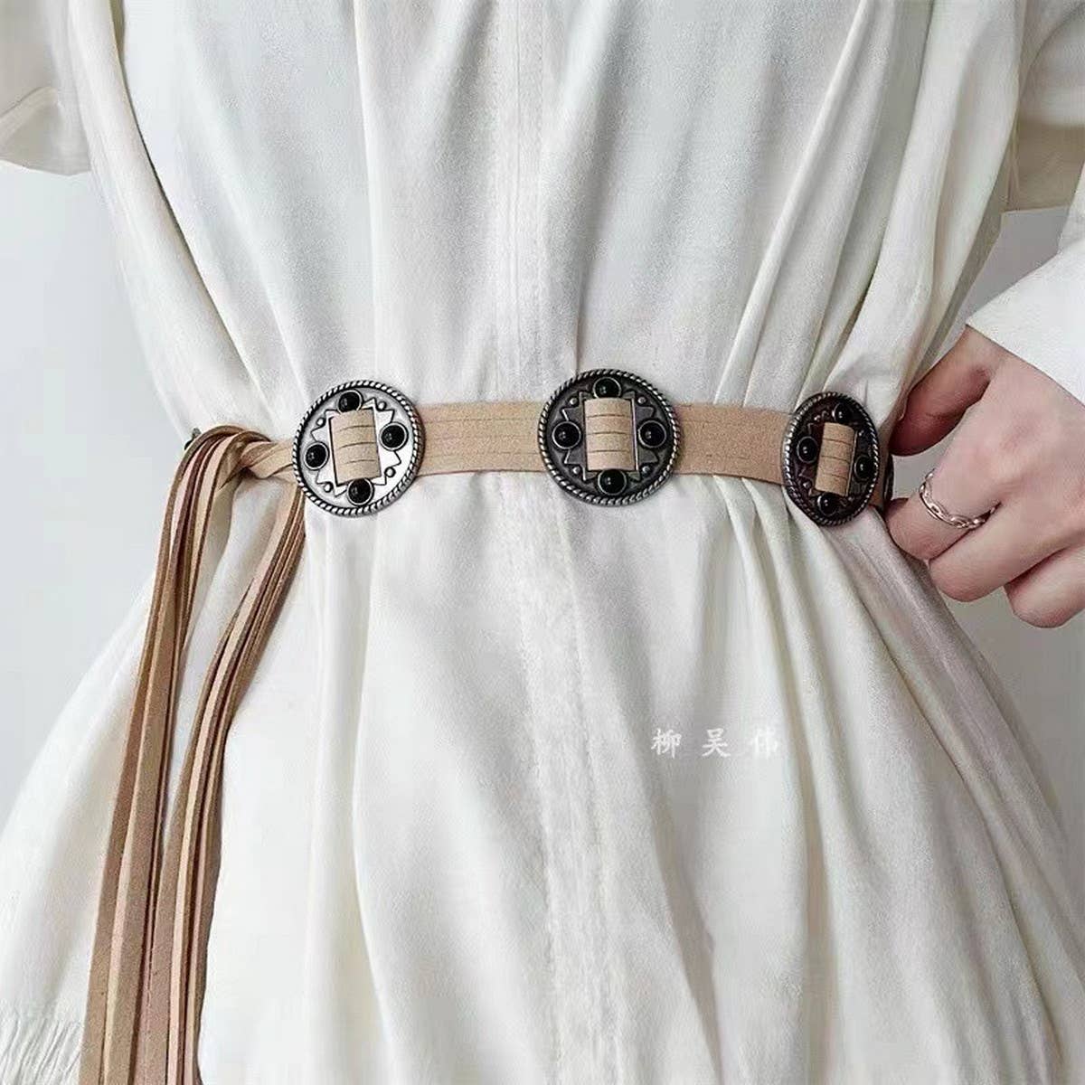 ACCITY - VINTAGE BOHEMIAN EMBELLISHED BELT_CWABE0260