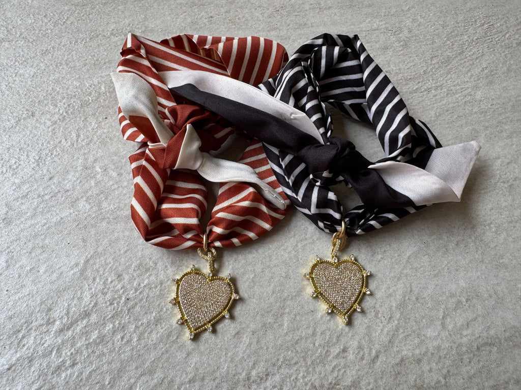 Heart Radiance Heart Scarf Necklace