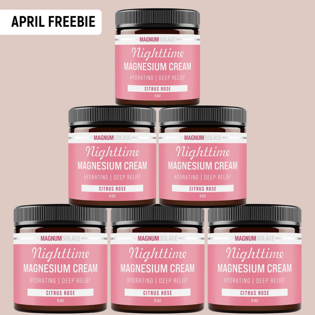 Magnum Solace - 6 pack Nighttime Magnesium Cream-Citrus Rose