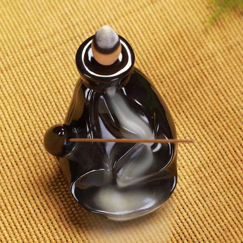 Ceramic Backflow Burner + Incense Holder - Riverway