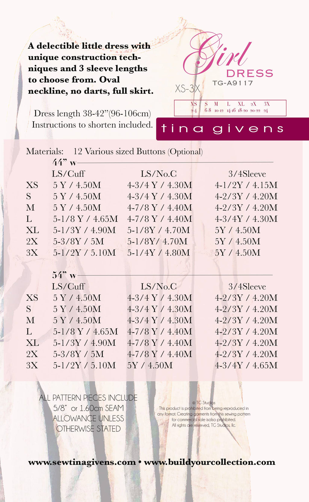 Tina Givens - GIRL DRESS TG-A9117