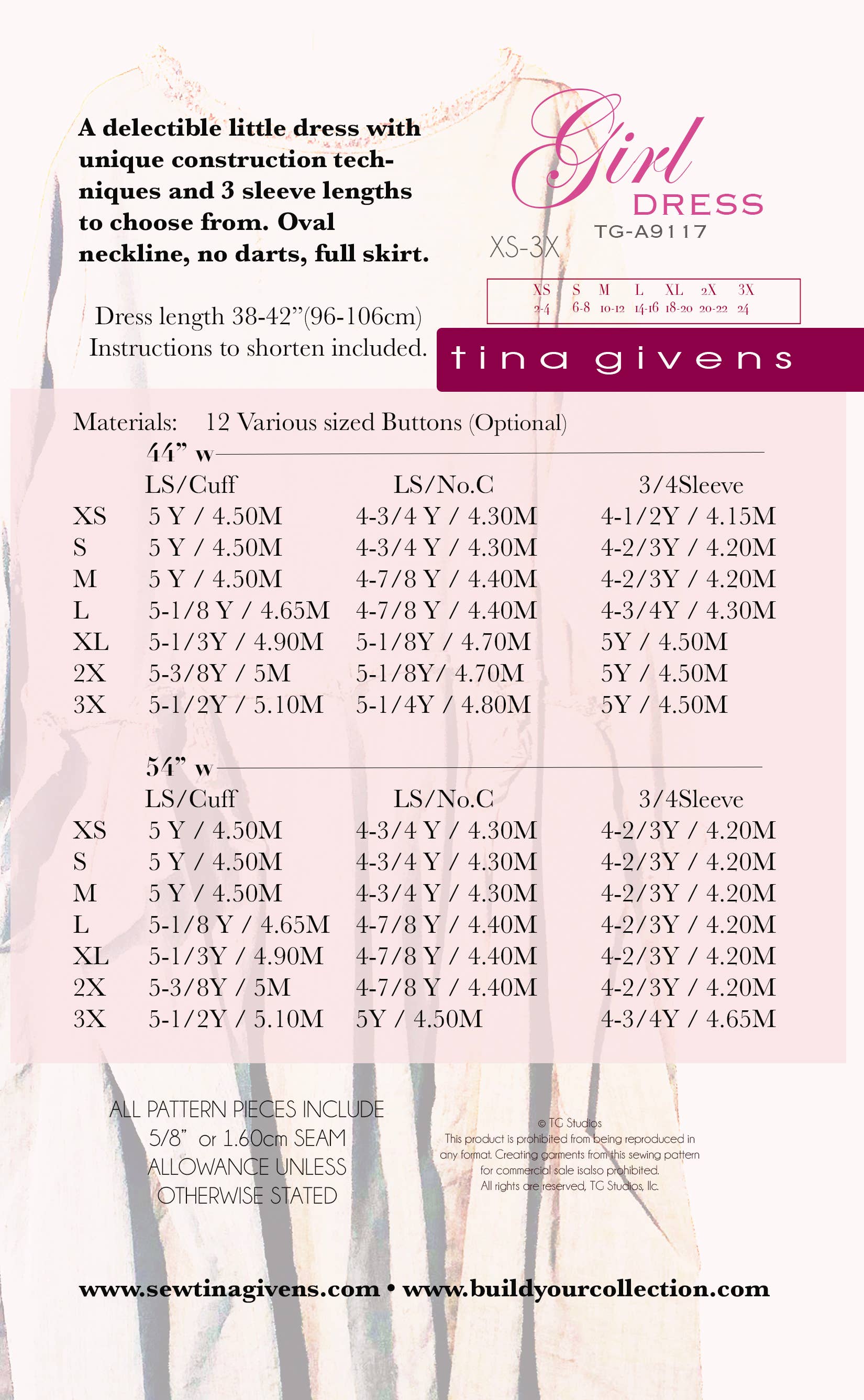 Tina Givens - GIRL DRESS TG-A9117