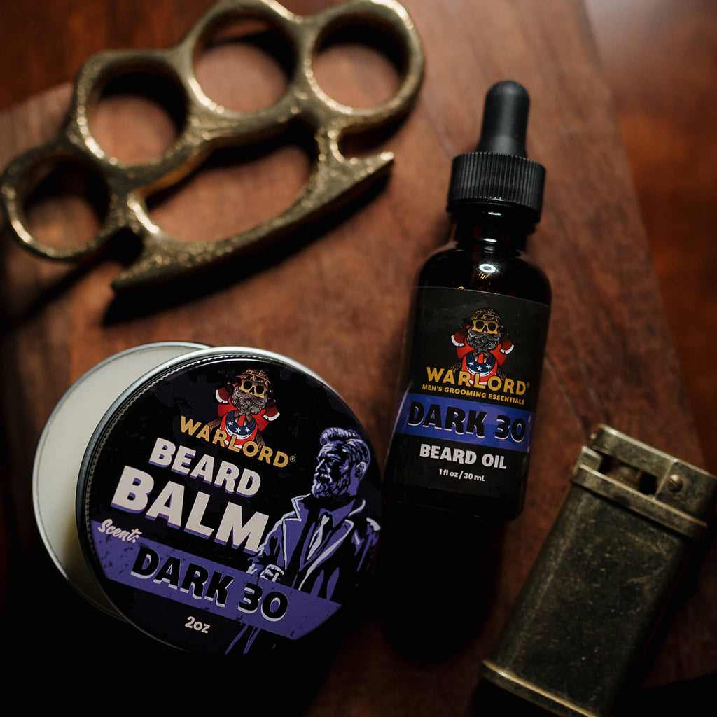 Warlord - Men's Grooming Essentials | Veteran Owned - Dark 30 Beard Oil