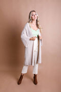 Leto Accessories - Luxe Faux Mohair Cardigan for Fall – Cozy & Elegant Warmth
