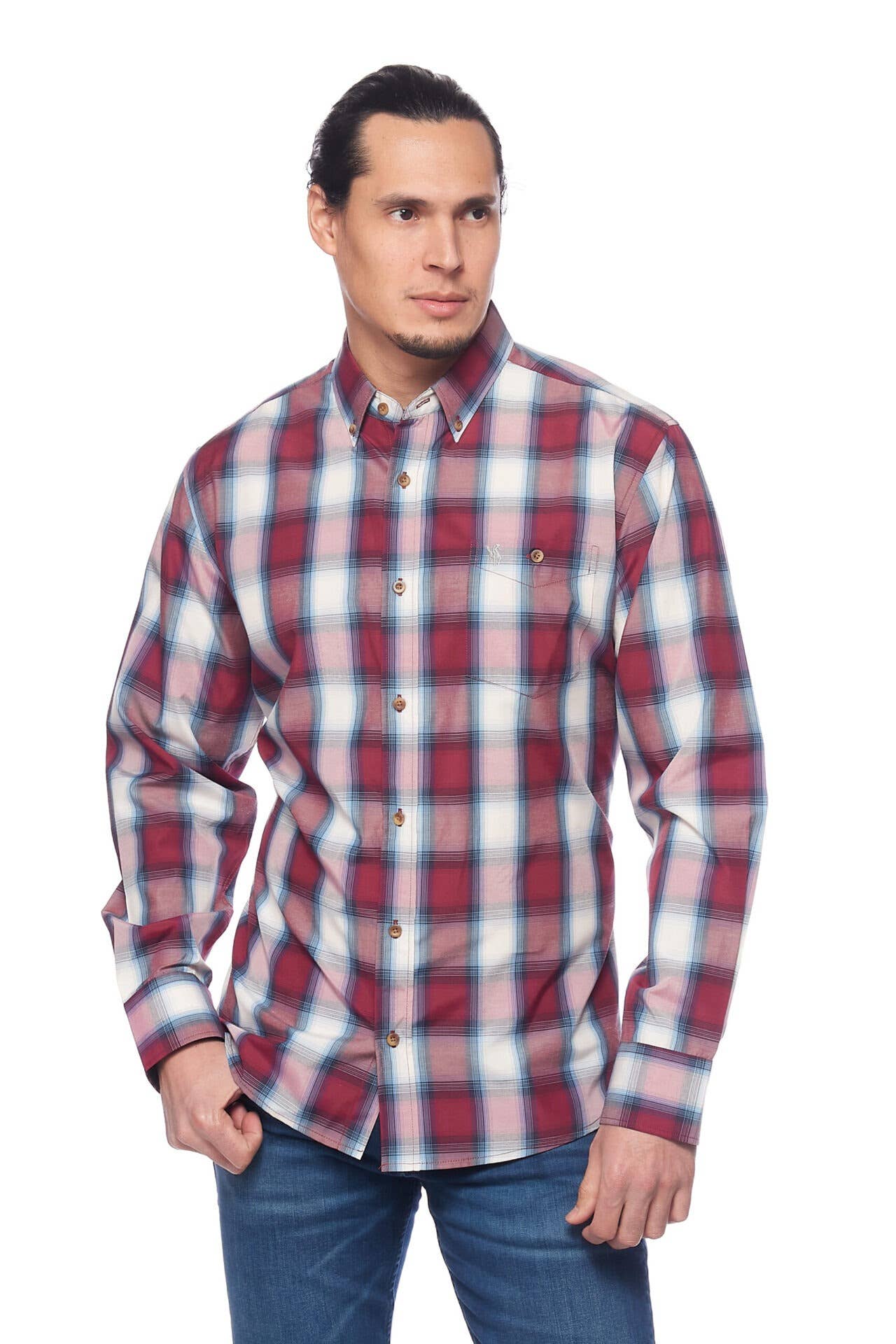Rodeo Clothing - Men's Western Apparel Regular Fit Plaid shirts
