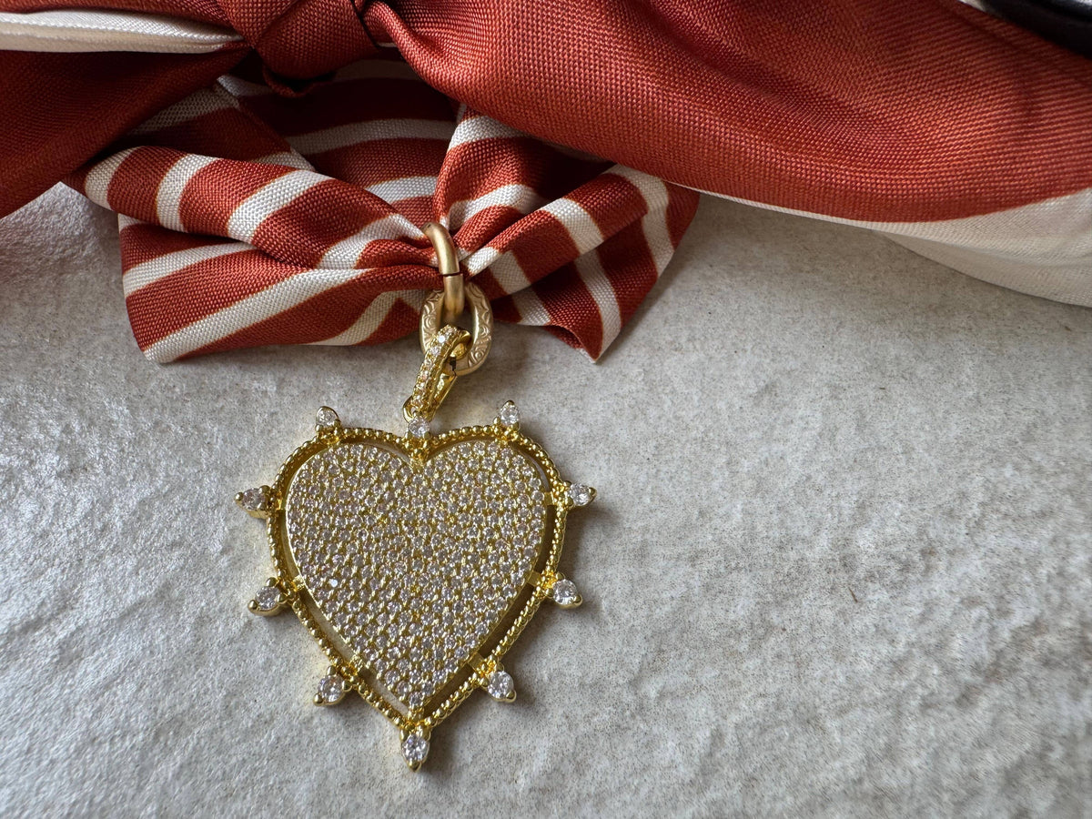 Heart Radiance Heart Scarf Necklace