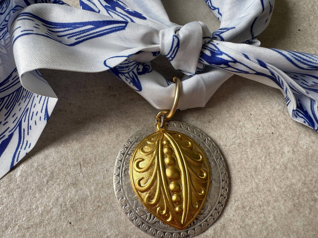 Heritage Medallion Scarf Necklace