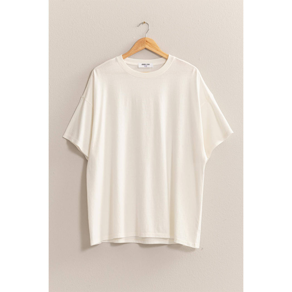 HYFVE - DZ24E437-OVERSIZED DISTRESSED COTTON T-SHIRT