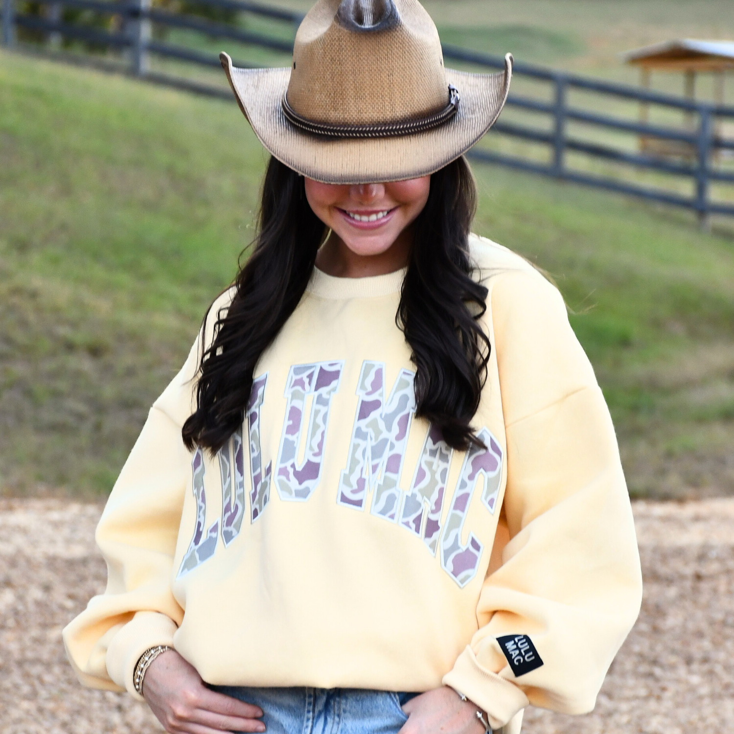 Lulu Mac - Embroidered Sweatshirt - Camo Collection