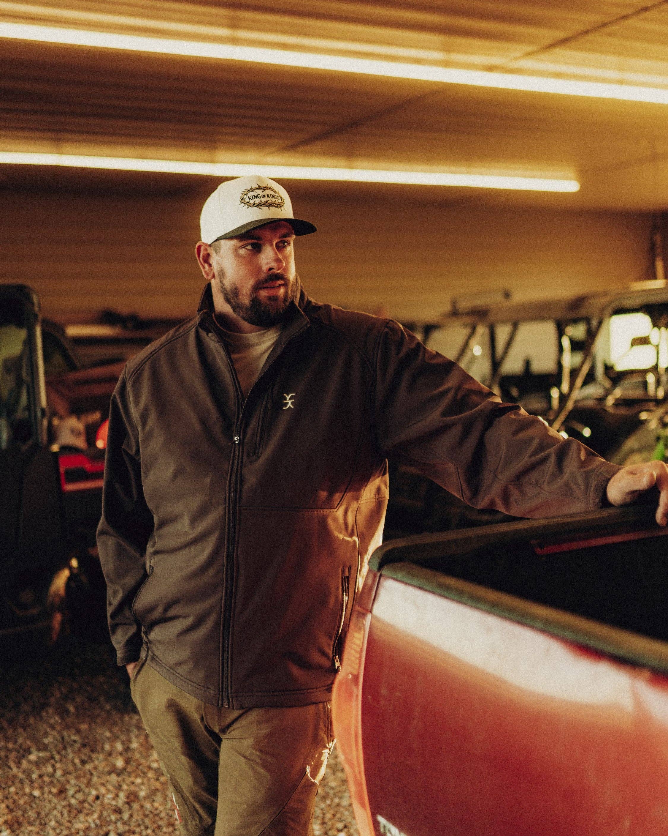 Yee Yee - Chocolate Softshell Jacket with Concealed Carry Pockets