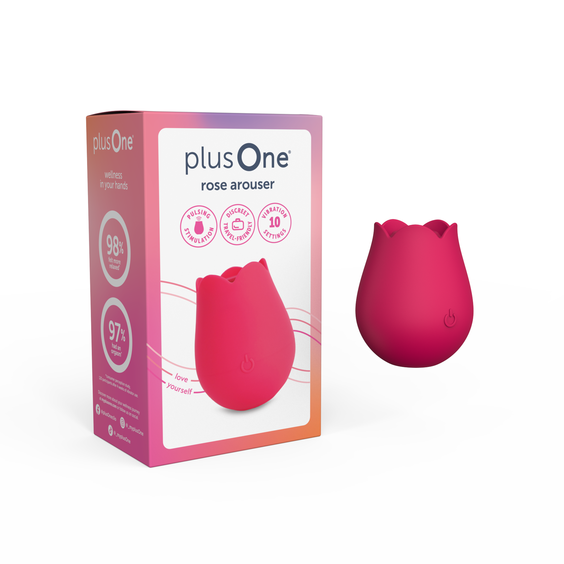 plusOne - Stimulateur Rose plusOne