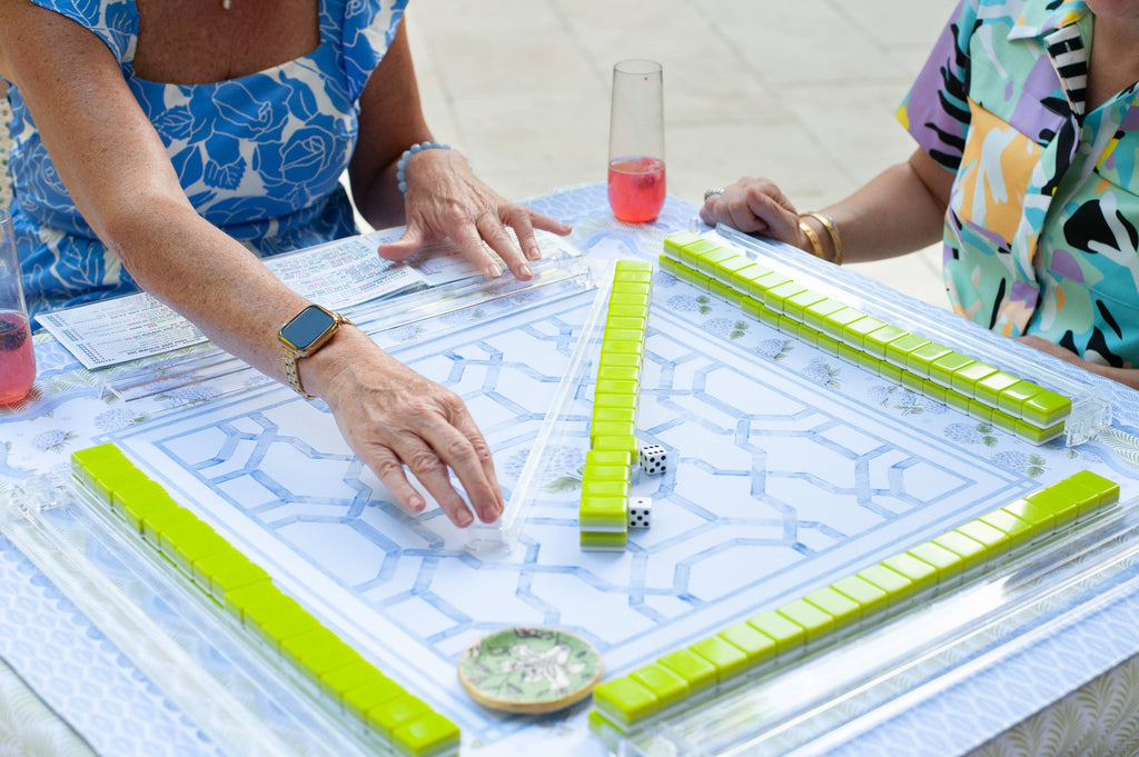 House of Hydrangea Mahjong Mat - Anders Ruff Design Co. [Non-Neoprene]
