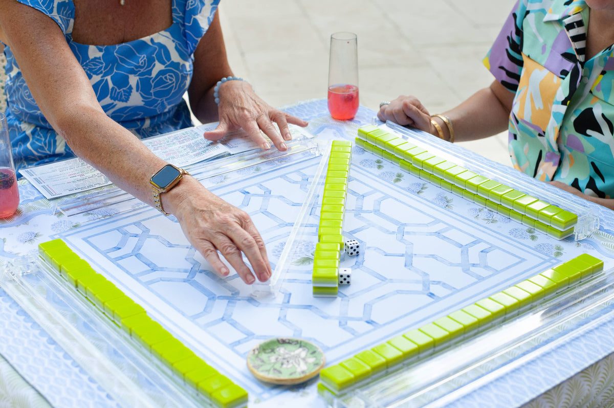 House of Hydrangea Mahjong Mat - Anders Ruff Design Co. [Non-Neoprene]