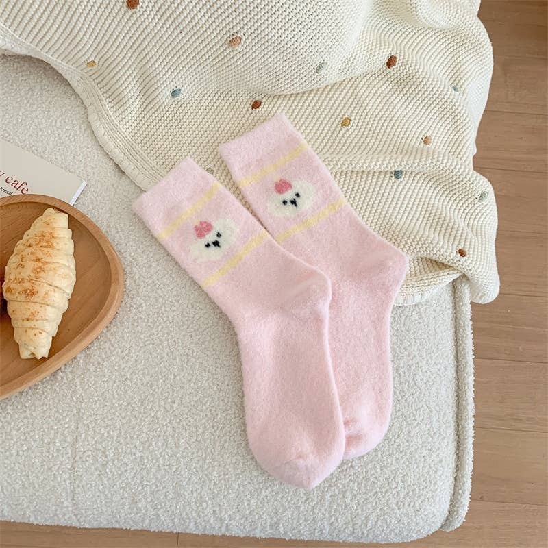 Fuzzy Thick Warm Kawaii Puppy Fluffy Autumn Winter Socks