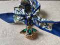 Royal Bee Gemstone Scarf Necklace