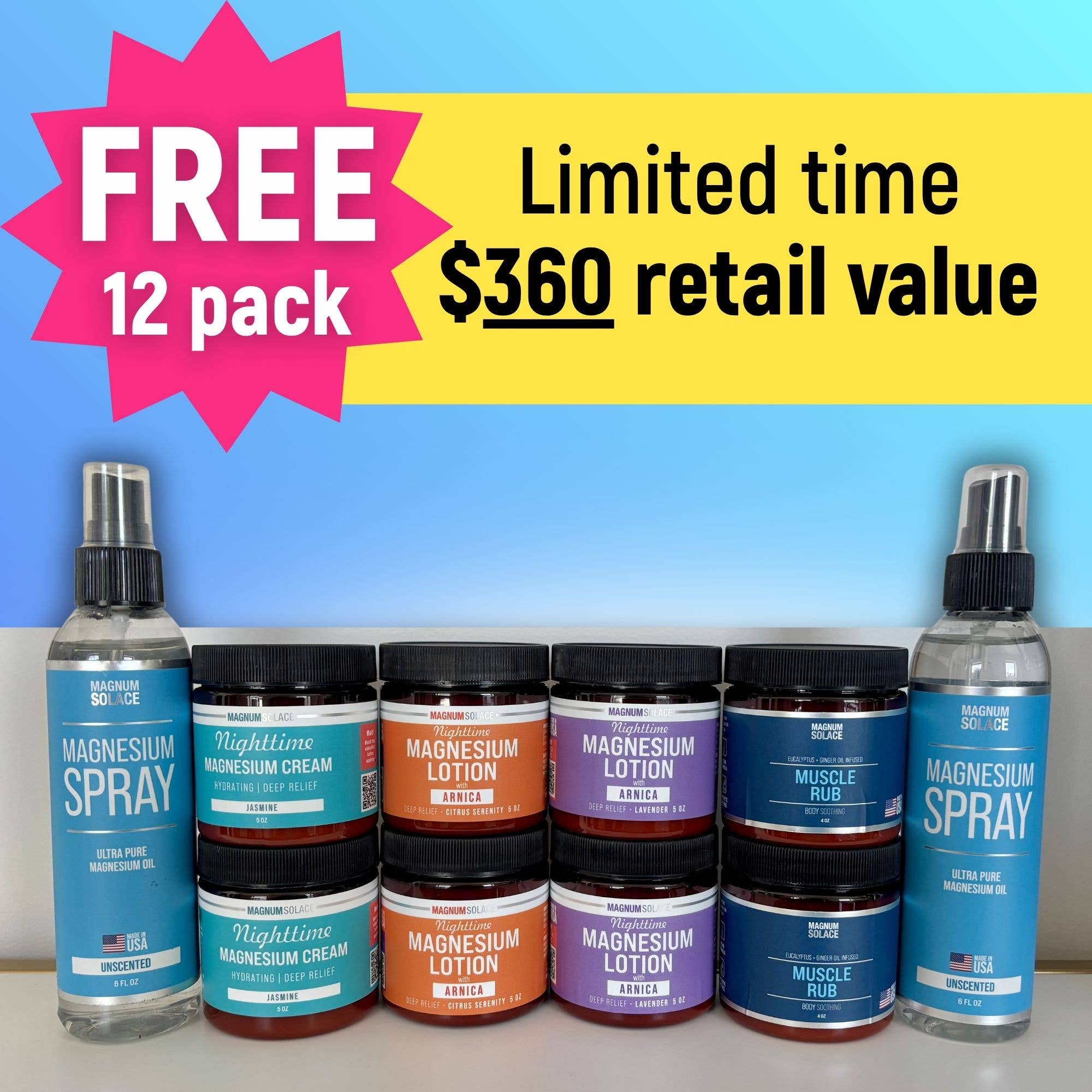 Magnum Solace - 12 Units FREEBIE- Topical Wellness Best Sellers