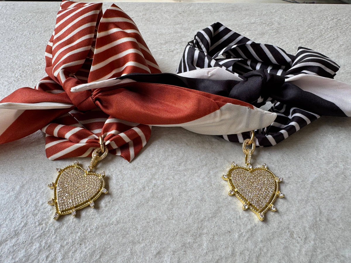 Heart Radiance Heart Scarf Necklace