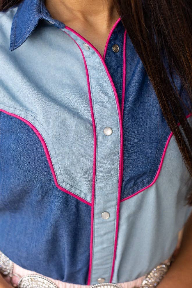 GRACE+EMMA by Southern Grace - Howdy Partner Denim Button Up